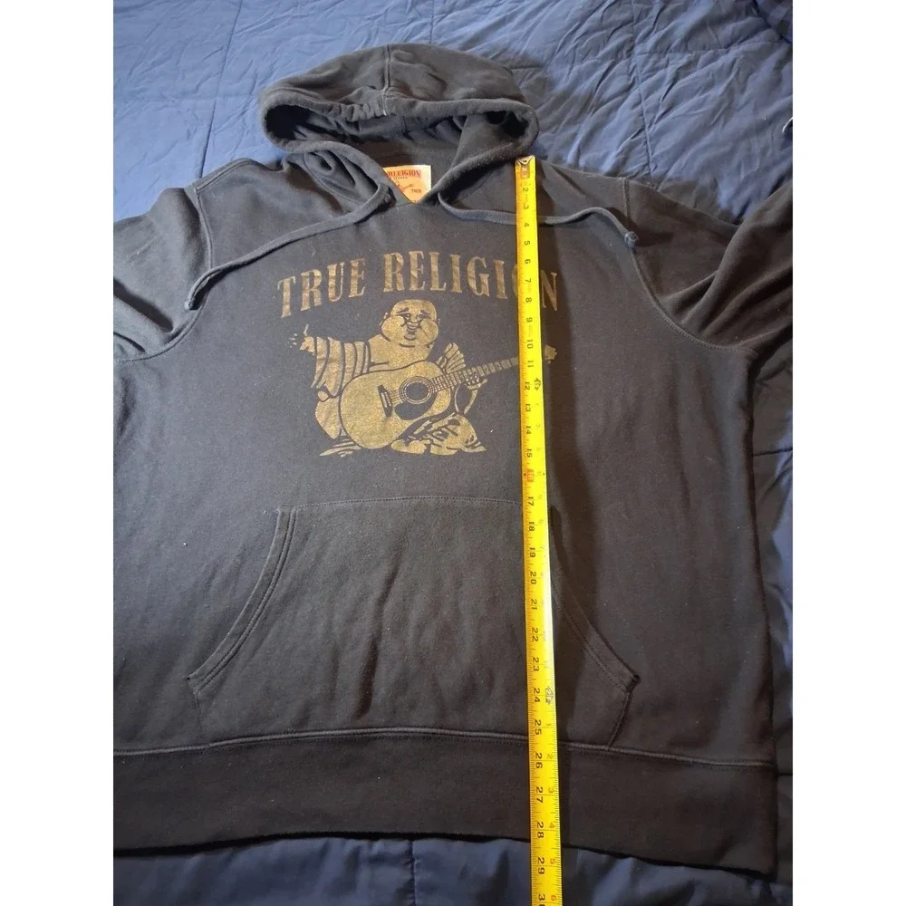 True Religion Monogram Graphic‎ Print Hoodie (Size 2XL)